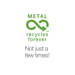 metal recycled forever icon