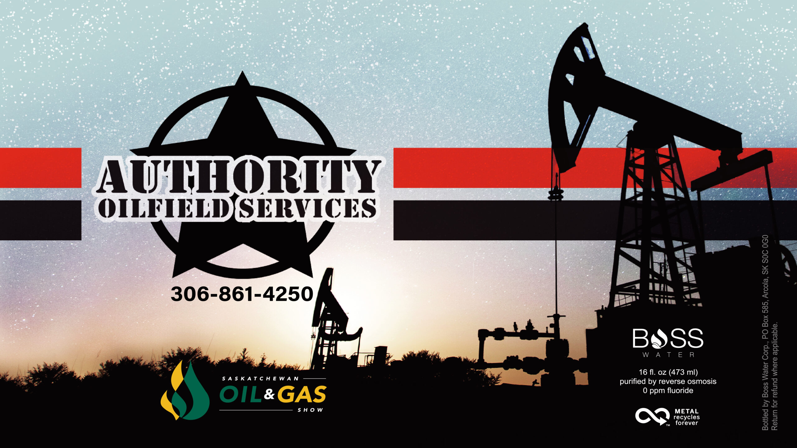 Authority Oilfield Services bottle label design file