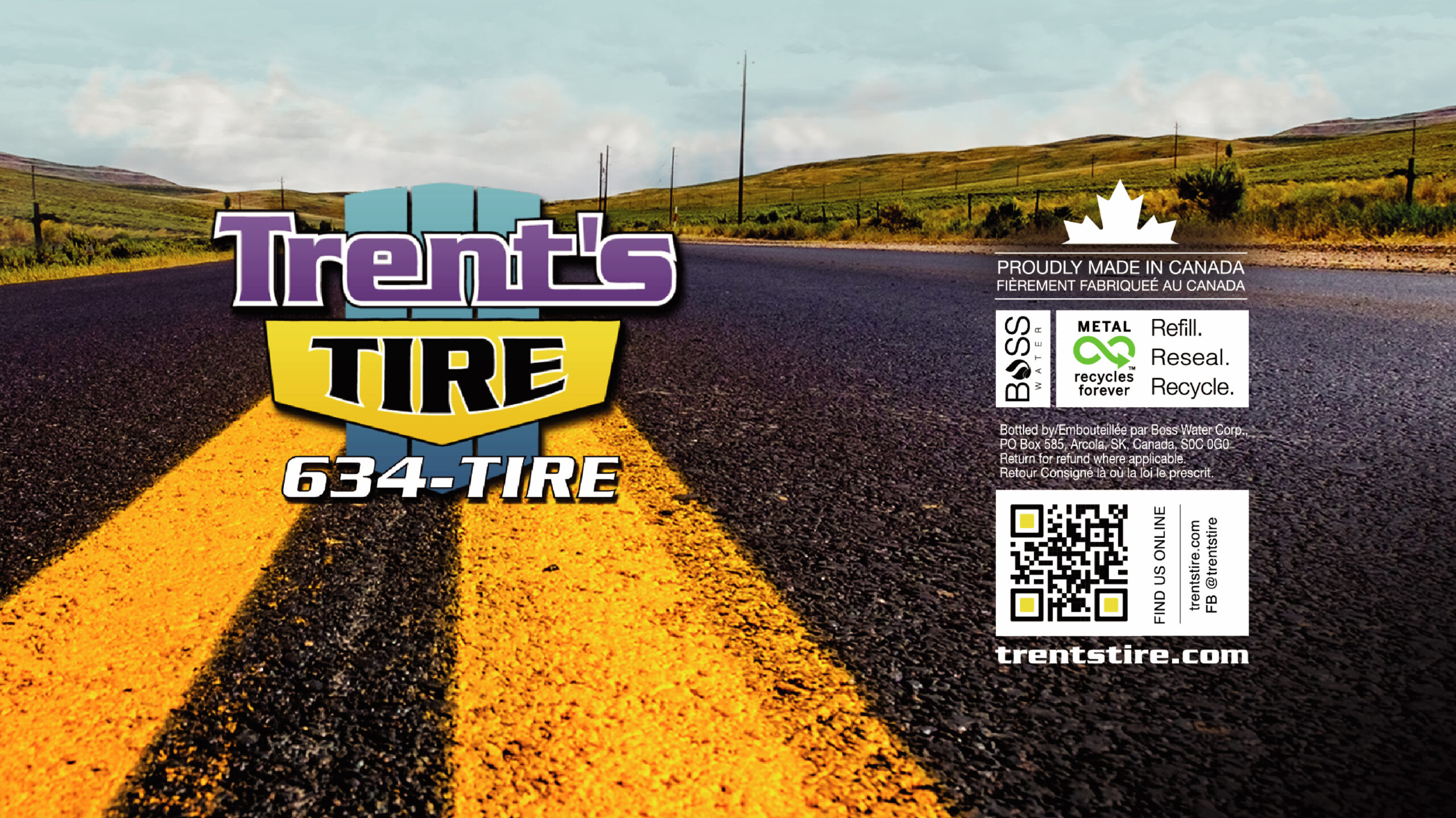 Trent's Tire bottle label design file